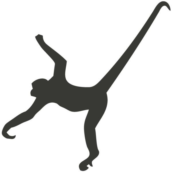 Animal Shilouette   Monkey Thumbnail