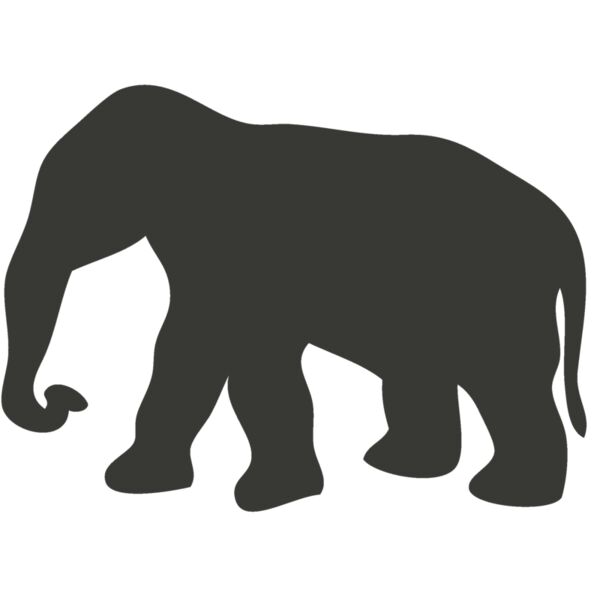 Animal Shilouette   Elephant 2 Thumbnail