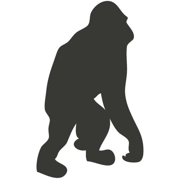 Animal Shilouette   Gorilla Thumbnail